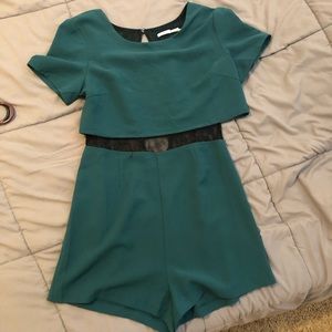 Real romper with black lace